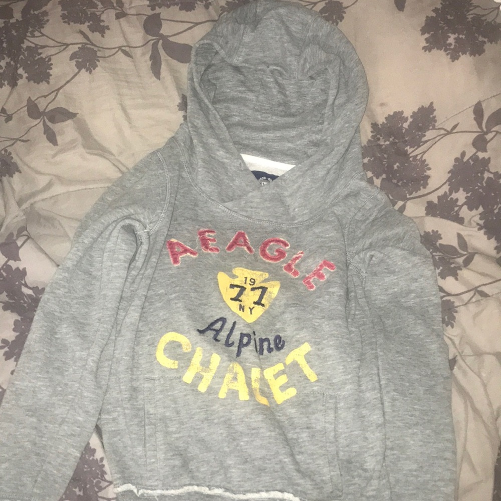 Grey American Eagle hoodie